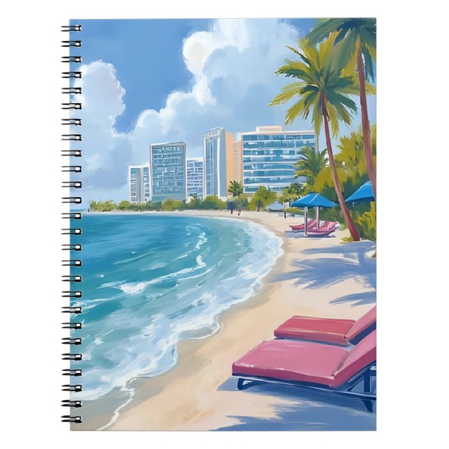 South Beach Miami Florida Notebook (Front)