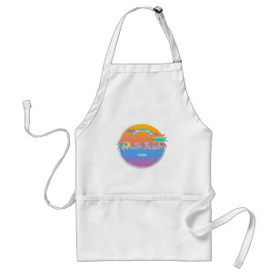 South Beach, Miami, Florida with Palms Standard Apron