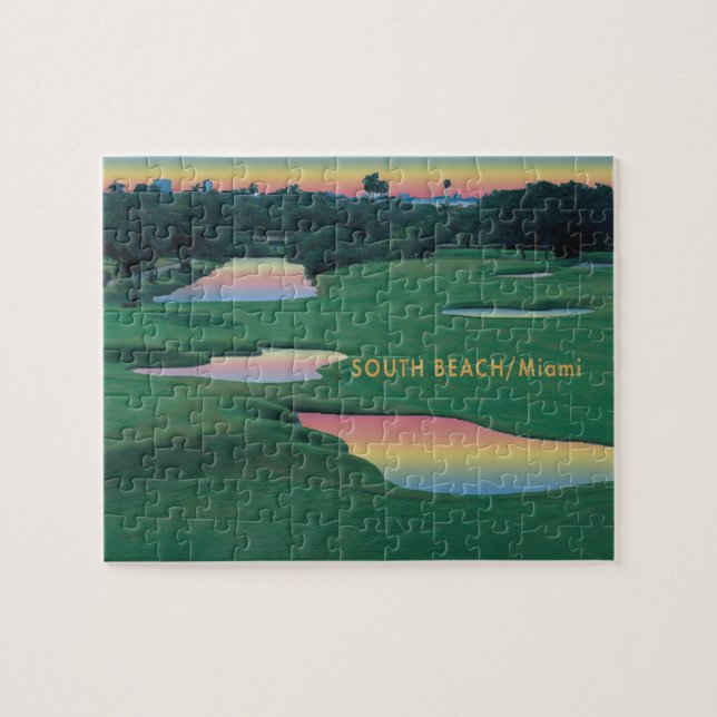 South Beach - Miami GOLF Jigsaw Puzzle (Horizontal)