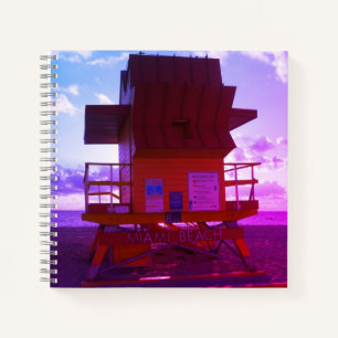 South Beach, Miami Lifeguard Stand (Ocean Rescue) Notebook
