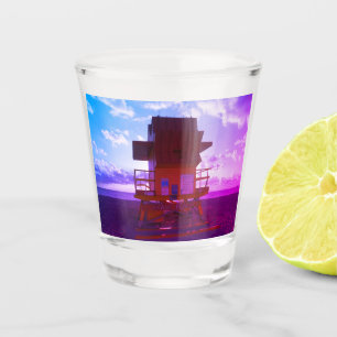 South Beach, Miami Lifeguard Stand (Ocean Rescue) Shot Glass