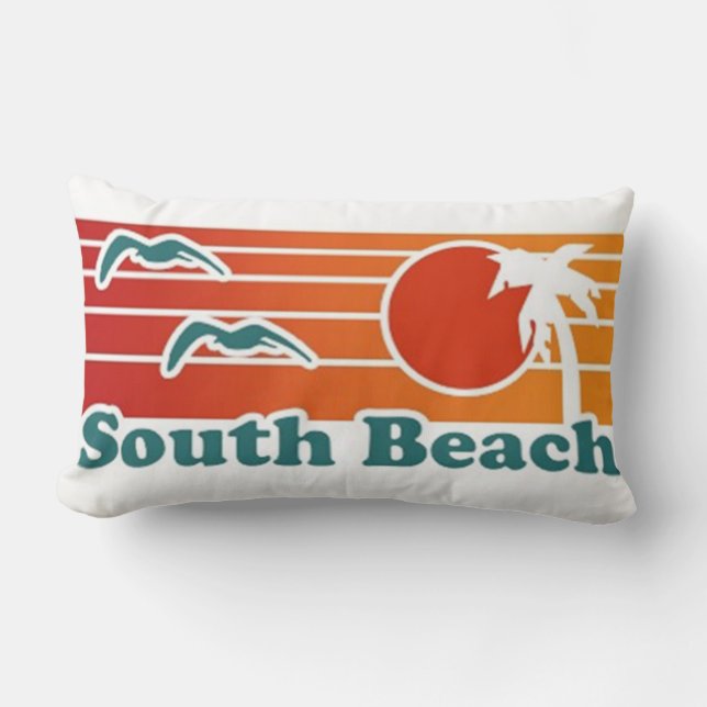 South Beach Miami Pillow (Front)
