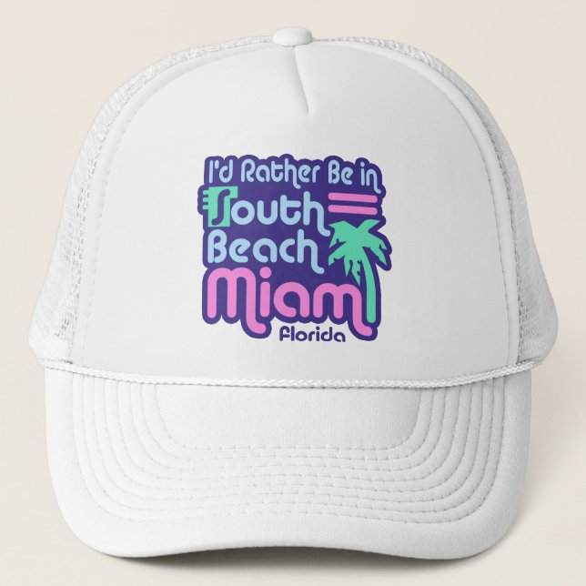South Beach Miami Trucker Hat (Front)