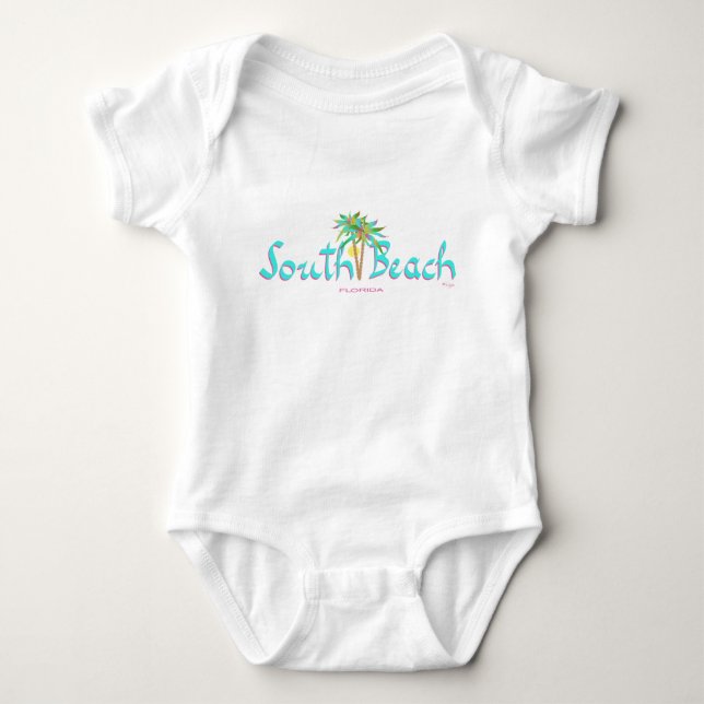 South Beach Sun Baby Bodysuit (Front)