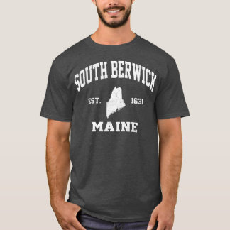 South Berwick Maine ME vintage State Athletic styl T-Shirt