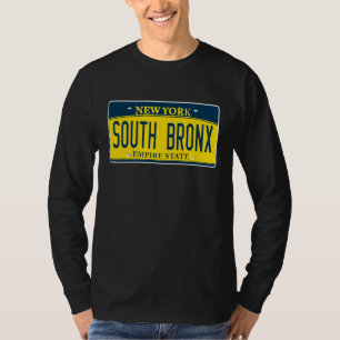 South Bronx New York Ny Neighbourhood License Plat T-Shirt