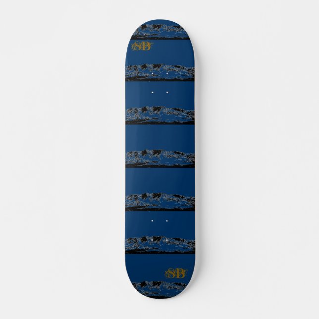 South Butte Blue Mountain Board Skateboard (Front)