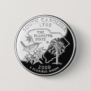 South Carolina 6 Cm Round Badge