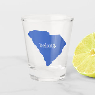 South Carolina Belong State Map Shot Glass