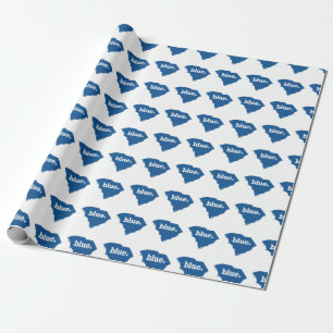SOUTH CAROLINA BLUE STATE WRAPPING PAPER
