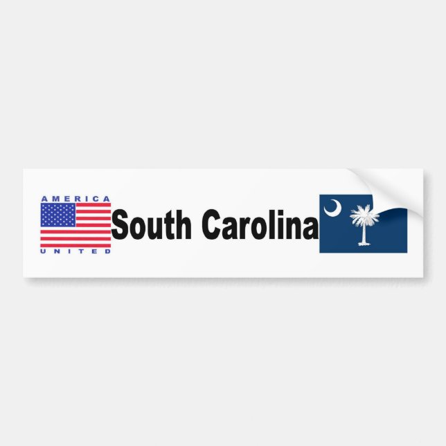 South Carolina Bumper Sticker (Front)