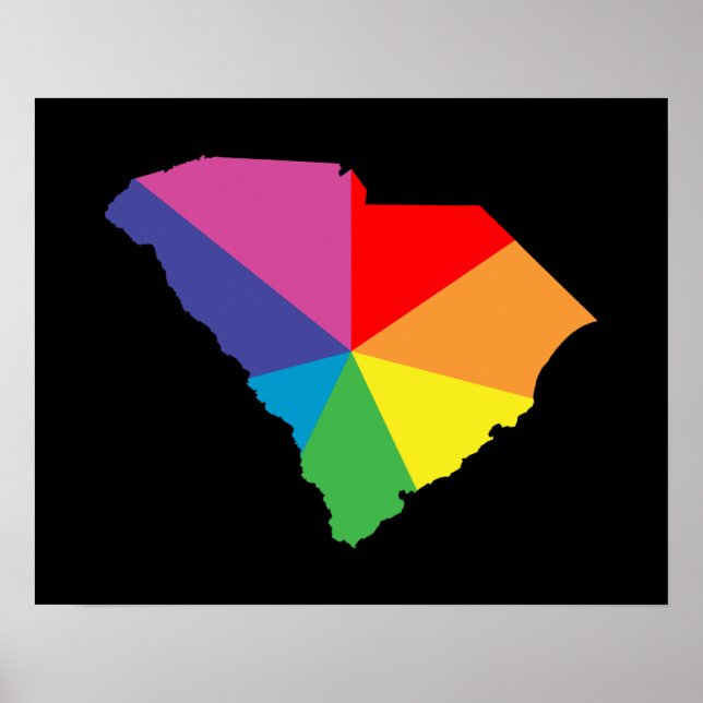 south carolina colour burst poster (Front)