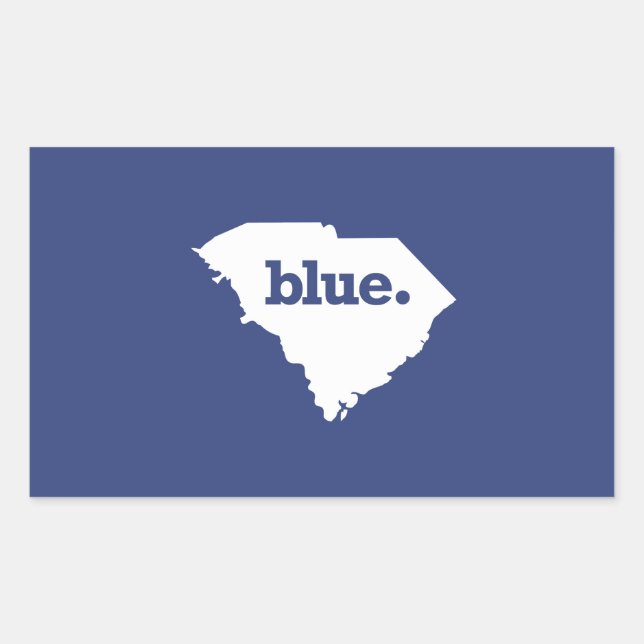 South Carolina Democrat Rectangular Sticker (Front)