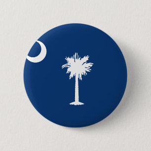 SOUTH CAROLINA FLAG 6 CM ROUND BADGE