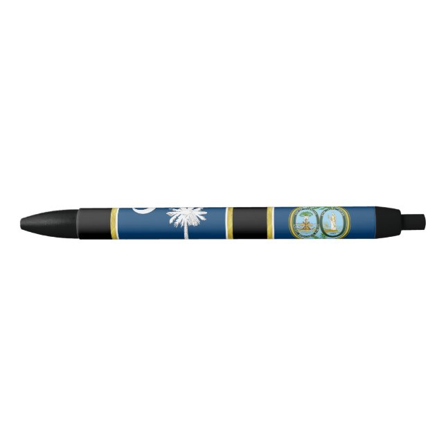 South Carolina flag Black Ink Pen (Front)