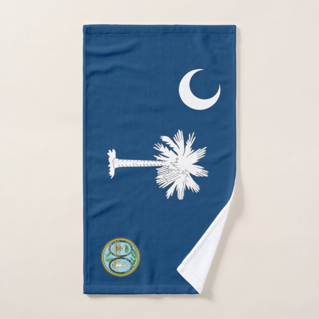 South Carolina flag Hand Towel (Hand Towel)