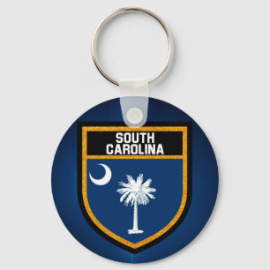 South Carolina Flag Key Ring
