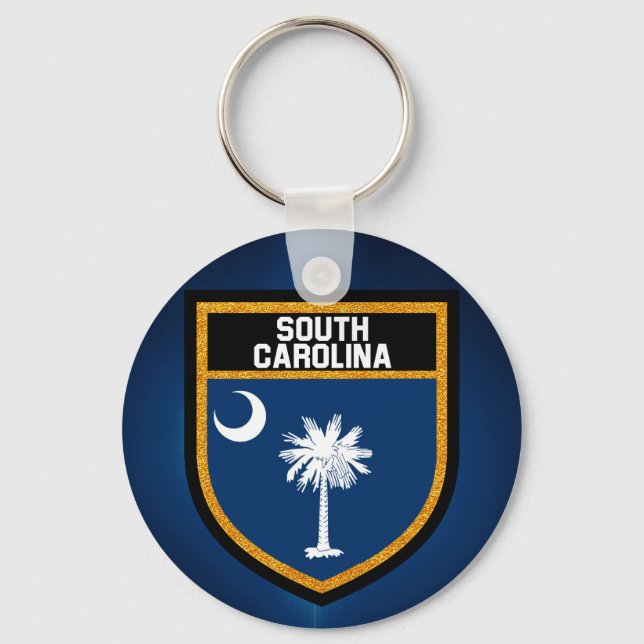South Carolina Flag Key Ring (Front)
