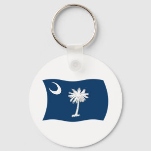 South Carolina Flag Keychain