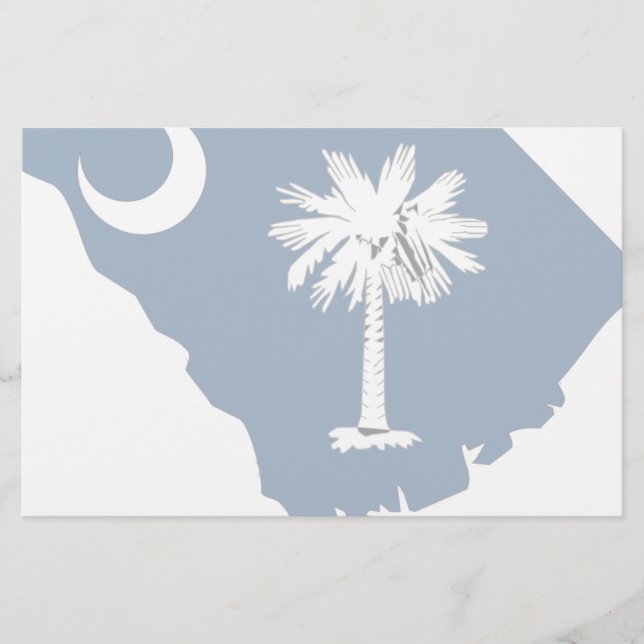 South Carolina Flag Map (Front)