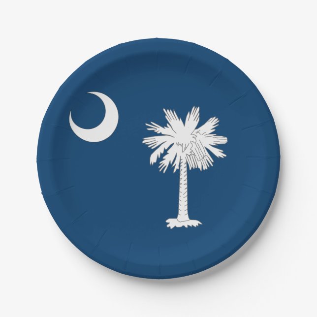 South Carolina flag Paper Plate (Front)