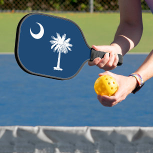 South Carolina Flag Pickleball Paddle