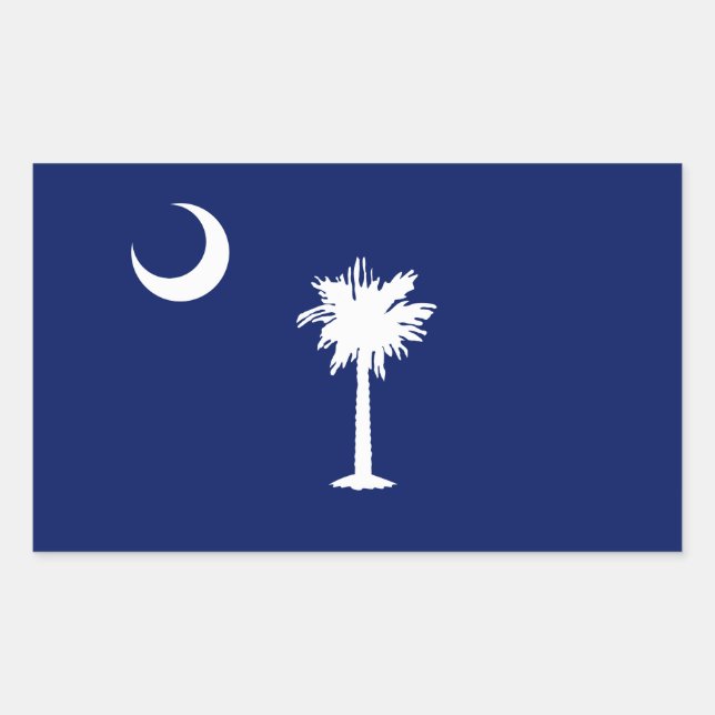 South Carolina Flag Rectangular Sticker (Front)