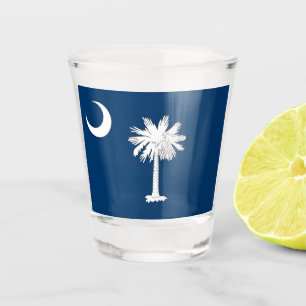 South Carolina Flag Shot Glass