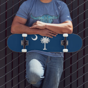South Carolina Flag  Skateboard
