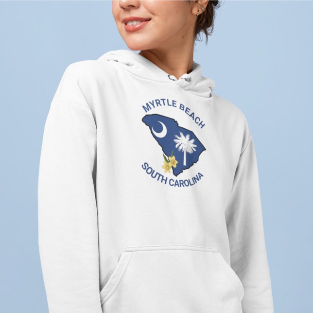 South Carolina Flag State Flower Yellow Jessamine Hoodie (Creator Uploaded)
