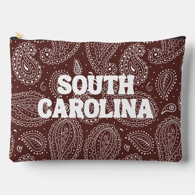 SOUTH CAROLINA GAMECOCKS LARGE ACCESSORIES POUCH (Front)
