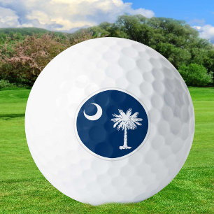 South Carolina Golf Balls, state Flag / Patriots Golf Balls