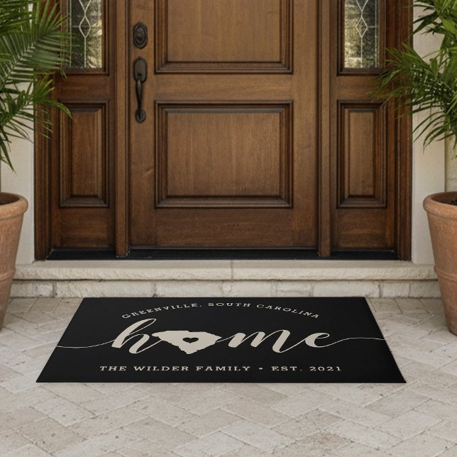 South Carolina Home State Personalised Doormat (Creator Uploaded)