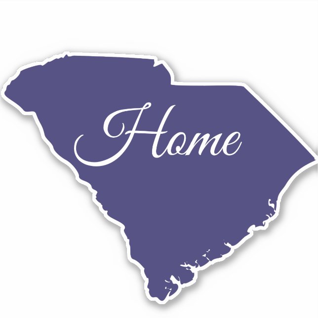 South Carolina Home State Sticker / Label (Front)