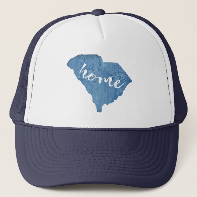 South Carolina Home Wood Grain Trucker Hat (Front)
