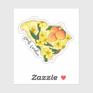 South Carolina Illustrated State Sticker