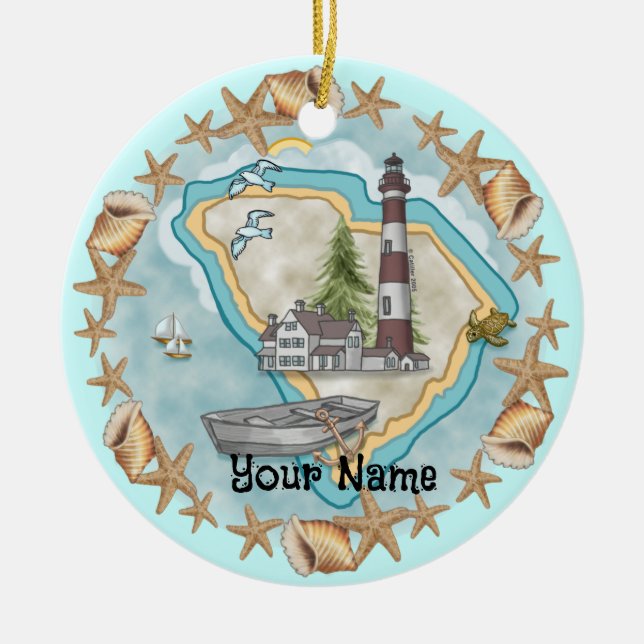 South Carolina  Lighthouse Ornament (Front)