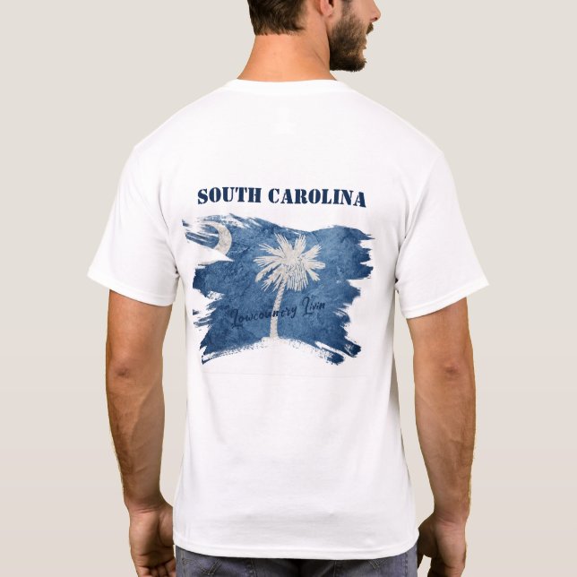 South Carolina Lowcountry Livin Gender Neutral  T-Shirt (Back)