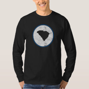 South Carolina Map Al Flag Vintage Proud South Car T-Shirt
