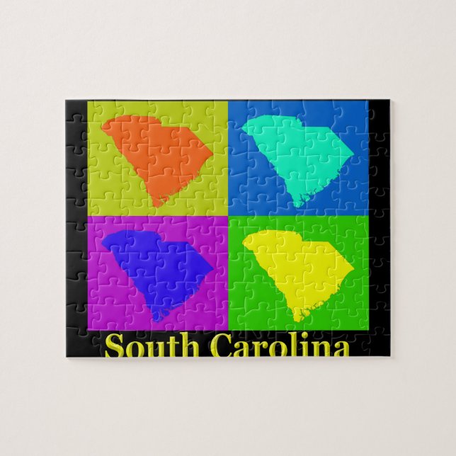 South Carolina Map Jigsaw Puzzle (Horizontal)