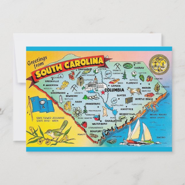 South Carolina Map Moving Announcement (Front)
