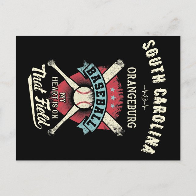 South Carolina Orangeburg Baseball Postcard (Front)