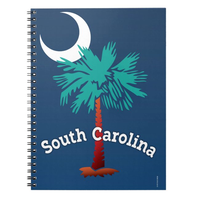 South Carolina Palmetto Spiral Notebook (Front)
