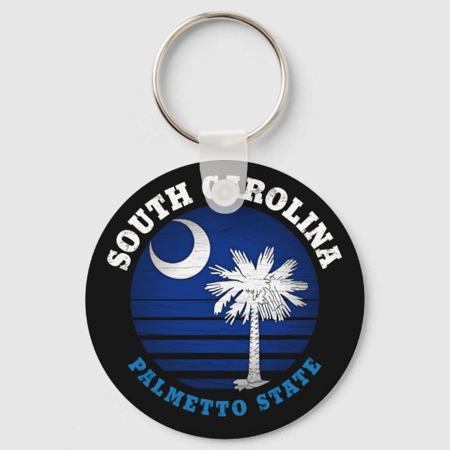 SOUTH CAROLINA PALMETTO STATE FLAG KEY RING (Front)