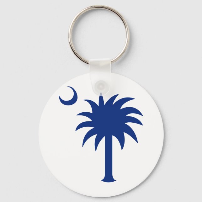 South Carolina Palmetto Tree Key Ring (Front)