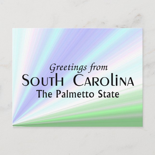 South Carolina Postcard (Front)