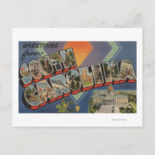 South Carolina (State Capital/Flower) Postcard