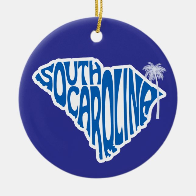 South Carolina State Christmas Tree Ornament (Front)