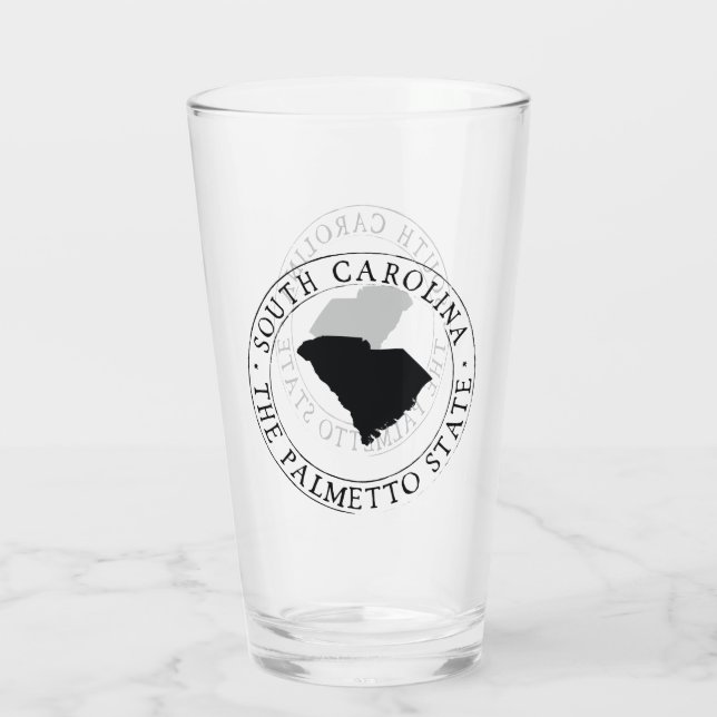 South Carolina State Drinking Glass (Back)