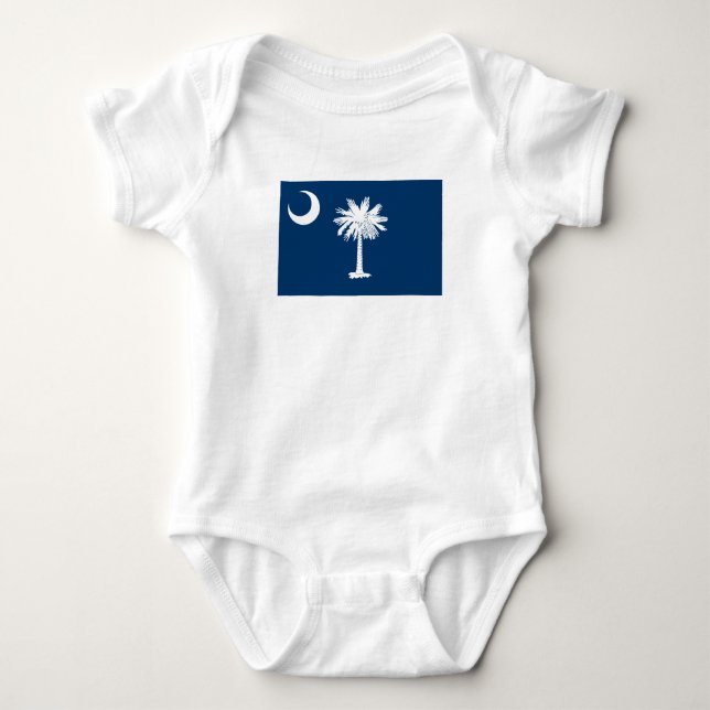 South Carolina State Flag Baby Bodysuit (Front)